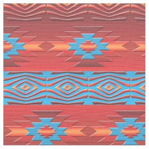 Southwestern ethnic tribal pattern. fabric