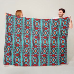 Southwestern ethnic tribal pattern. fleece blanket
