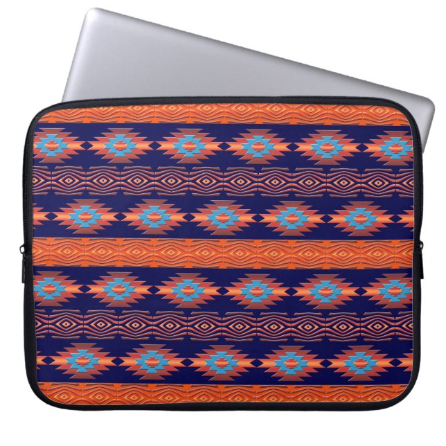 Southwestern ethnic tribal pattern. laptop sleeve (Front)