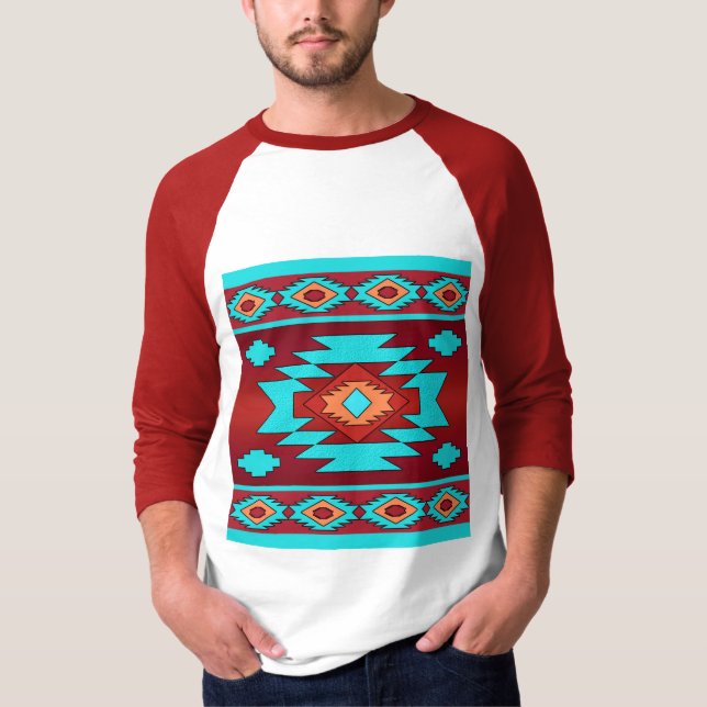 Southwestern ethnic tribal pattern. T-Shirt (Front)