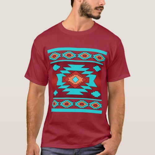 Southwestern ethnic tribal pattern T_Shirt