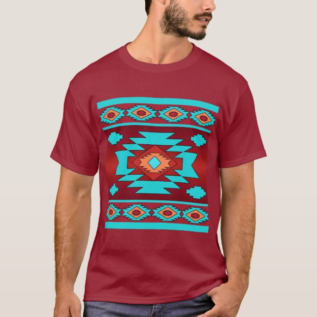 Southwestern ethnic tribal pattern. T-Shirt (Front)