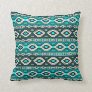 Southwestern ethnic tribal pattern. throw pillow