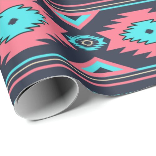 Southwestern ethnic tribal pattern wrapping paper