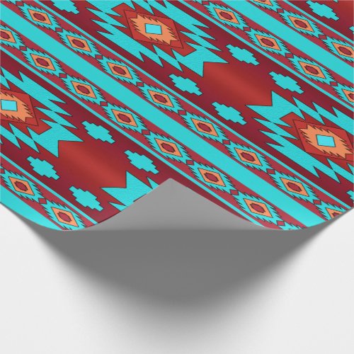 Southwestern ethnic tribal pattern wrapping paper
