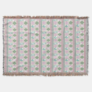 Southwestern Feathrs Ethnic Throw Blanket