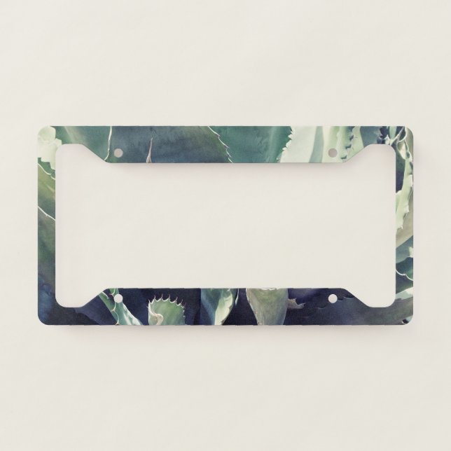 Southwestern Flower License Plate Frame (Front)