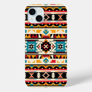 Southwestern Geometric Art iPhone 15 Plus Case