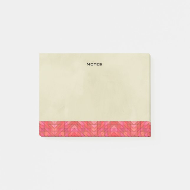 Southwestern Geometric Border On Cream background Post-it Notes (Front)