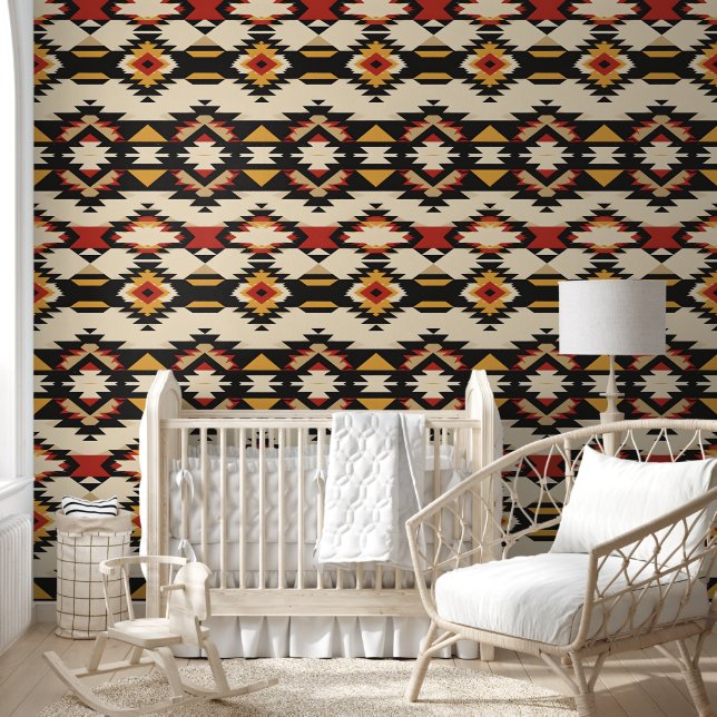 Southwestern Geometric Tapestry Wallpaper (Kids)