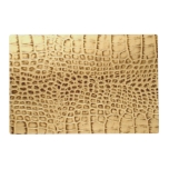Southwestern Gold Brown Alligator Leather Placemat at Zazzle
