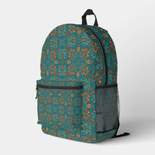 Southwestern Golden Sun Ray Colors Pattern Printed Backpack