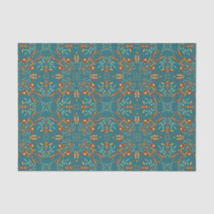 Southwestern Golden Sun Ray Colors Pattern Tissue Paper