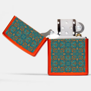 Southwestern Golden Sun Rays Colors Pattern Zippo Lighter