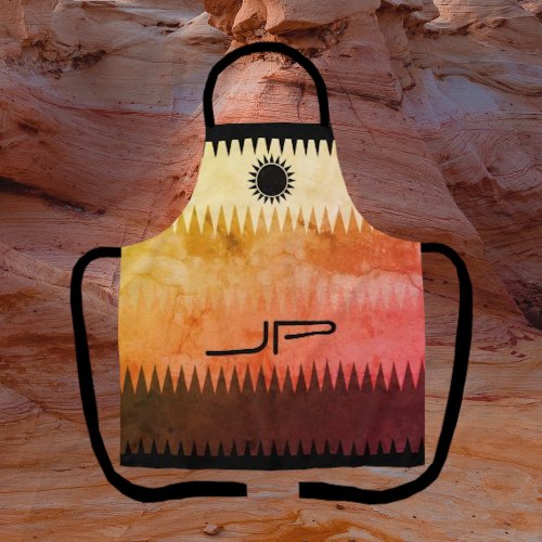 Southwestern Gradient Style Mosaic Sun Apron