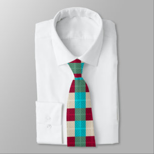 Southwestern Hypnotic Diamond Pattern Neck Tie