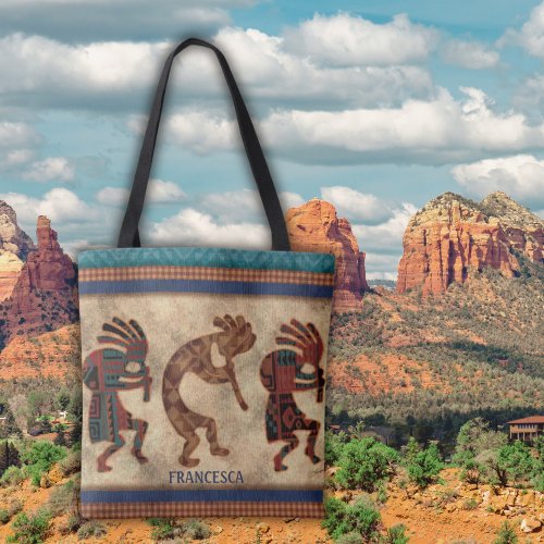 Southwestern Kokopelli Arizona Tote Bag