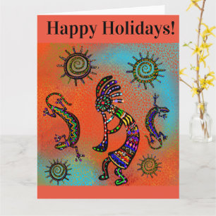 SOUTHWESTERN  KOKOPELLI ART   CARD