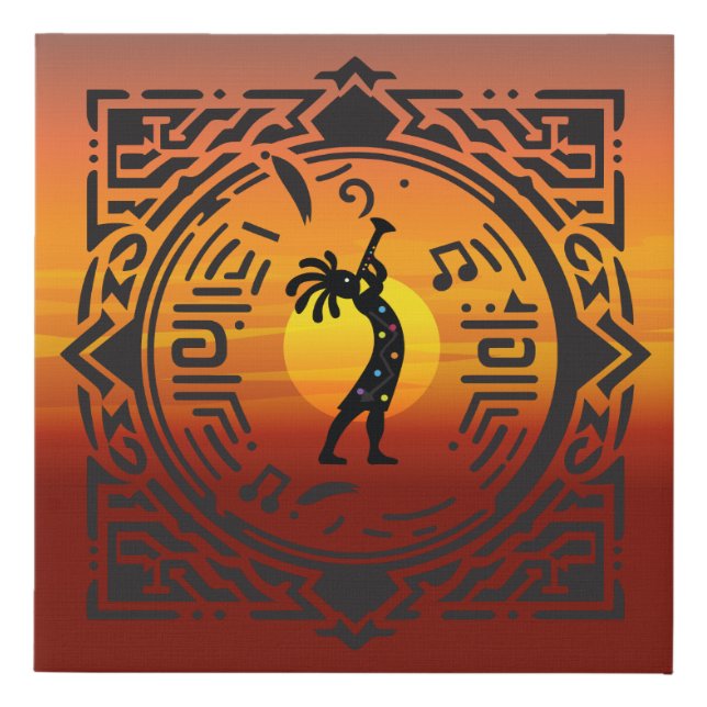 Southwestern Kokopelli Canvas Print (Front)