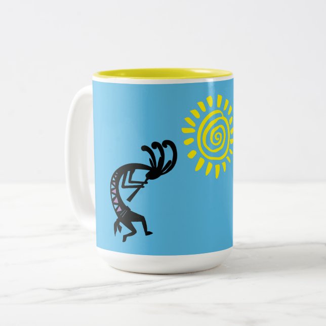 Southwestern Kokopelli Coffee Mug (Front Left)