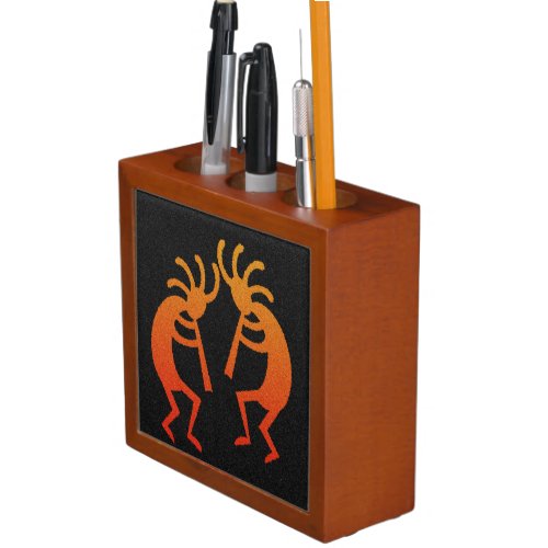 Southwestern  Kokopelli Tribal Design Pencil Holder