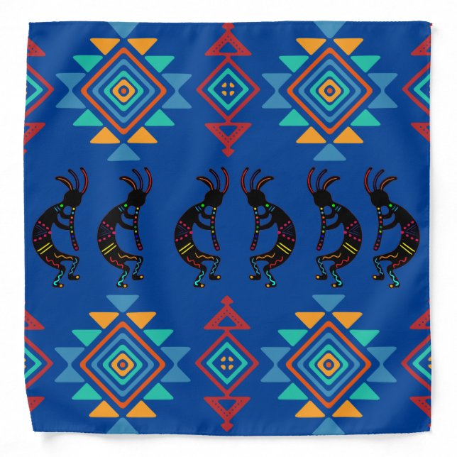 Southwestern Kokopellis Bandana (Front)