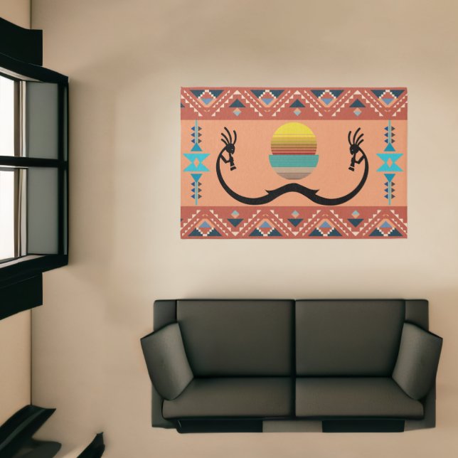 Southwestern Kokopellis Rug (Insitu (Indoor 1))