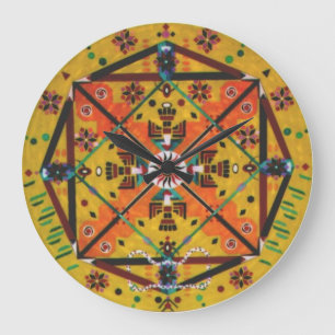 SOUTHWESTERN LARGE ROUND WALL CLOCK