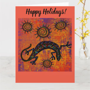 SOUTHWESTERN LIZARD ART CARD