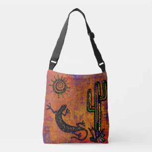 SOUTHWESTERN LIZARD  ART       CROSSBODY BAG