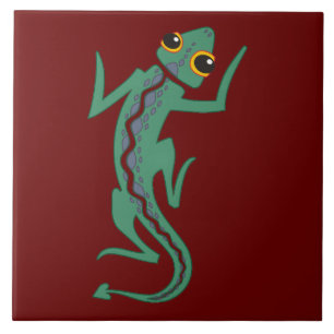 Southwestern Lizard Decorative Accent Tile