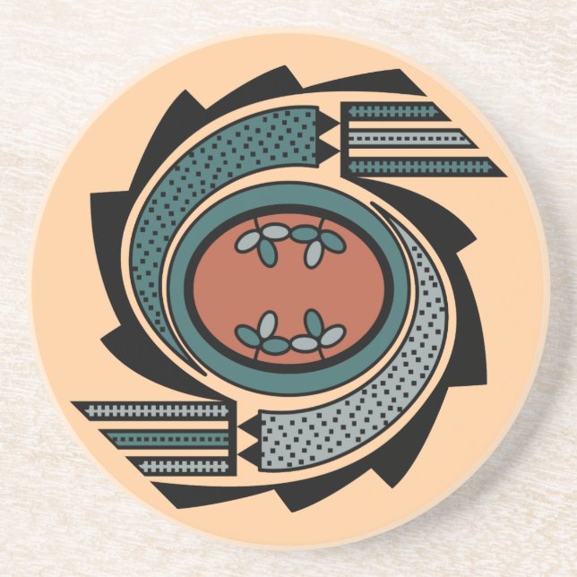 Southwestern Motif Drink Coaster (Front)