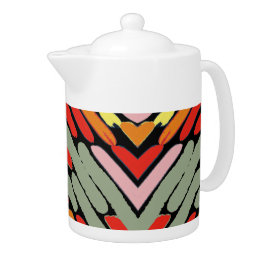Southwestern Multicolored Pattern Teapot