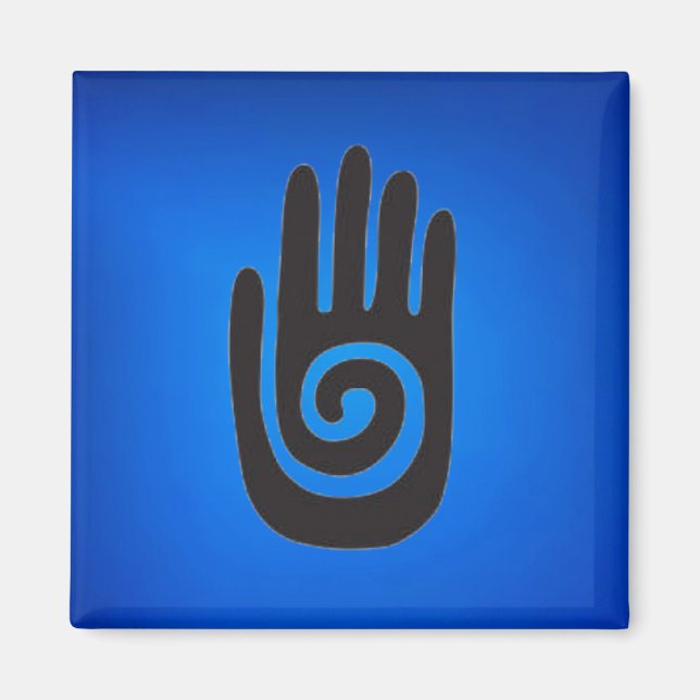 Southwestern Native American Hand Symbol Magnet (Front)