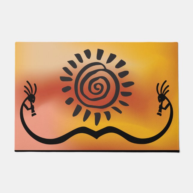 Southwestern Native American Kokopelli Doormat (Front)