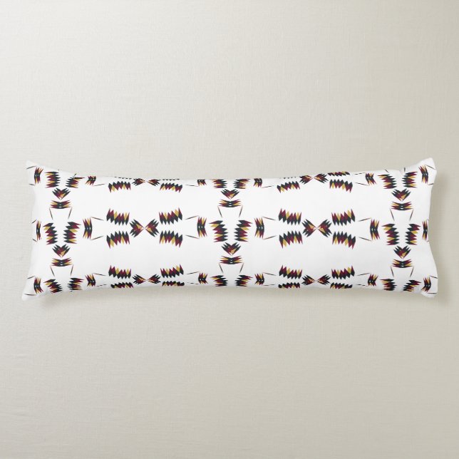 Southwestern Native Art Pattern Body Pillow (Front)
