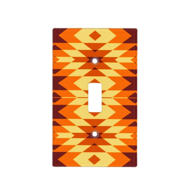 Southwestern Native Tribal Design Light Switch Cover (Front)