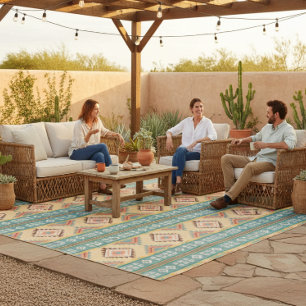 Southwestern Navaho  Outdoor Rug