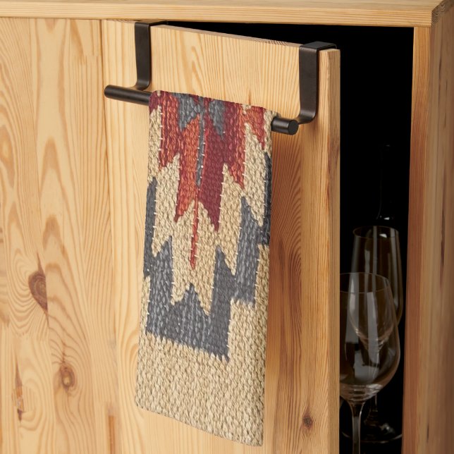 Southwestern Navajo Design Kitchen Towel (Thirds Fold)