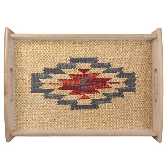 Southwestern Navajo Design Serving Tray (Front)