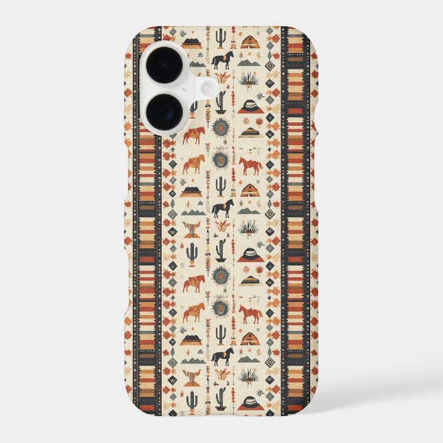 Southwestern Navajo  iPhone Case (Back)