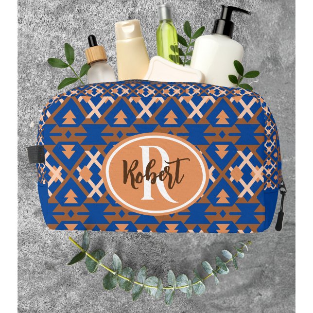 Southwestern Oasis Aztec Geometric Dopp Kit (Everything you need. Nothing you don’t.)