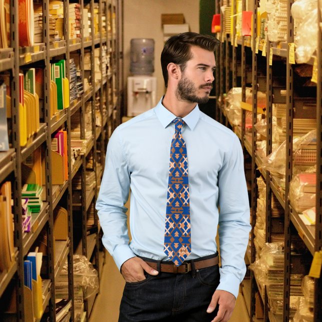 Southwestern Oasis Aztec Geometric Neck Tie (Creator Uploaded)