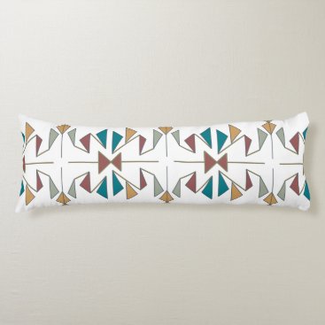Southwestern Oblique Triangle Design Body Pillow