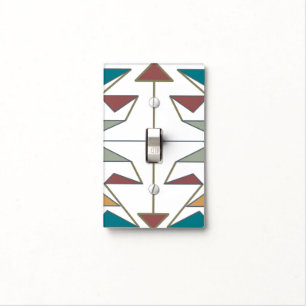 Southwestern Oblique Triangle Pattern Design Light Switch Cover