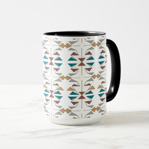 Southwestern Oblique Triangle Pattern Design Mug