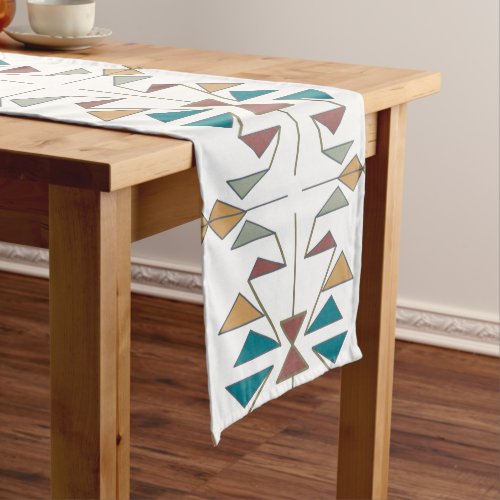 Southwestern Oblique Triangle Pattern Design Short Table Runner