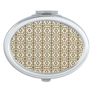 Southwestern Old Spanish Vibes Pattern Compact Mirror