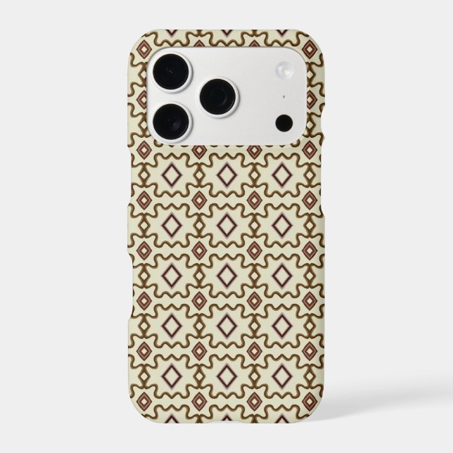 Southwestern Old Spanish Vibes Pattern iPhone Case (Back)