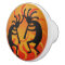 Southwestern  Orange Sun Kokopelli Ceramic Knob